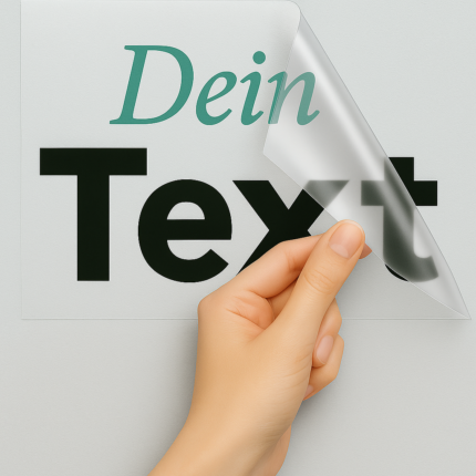 Personalisierte Klebebuchstaben